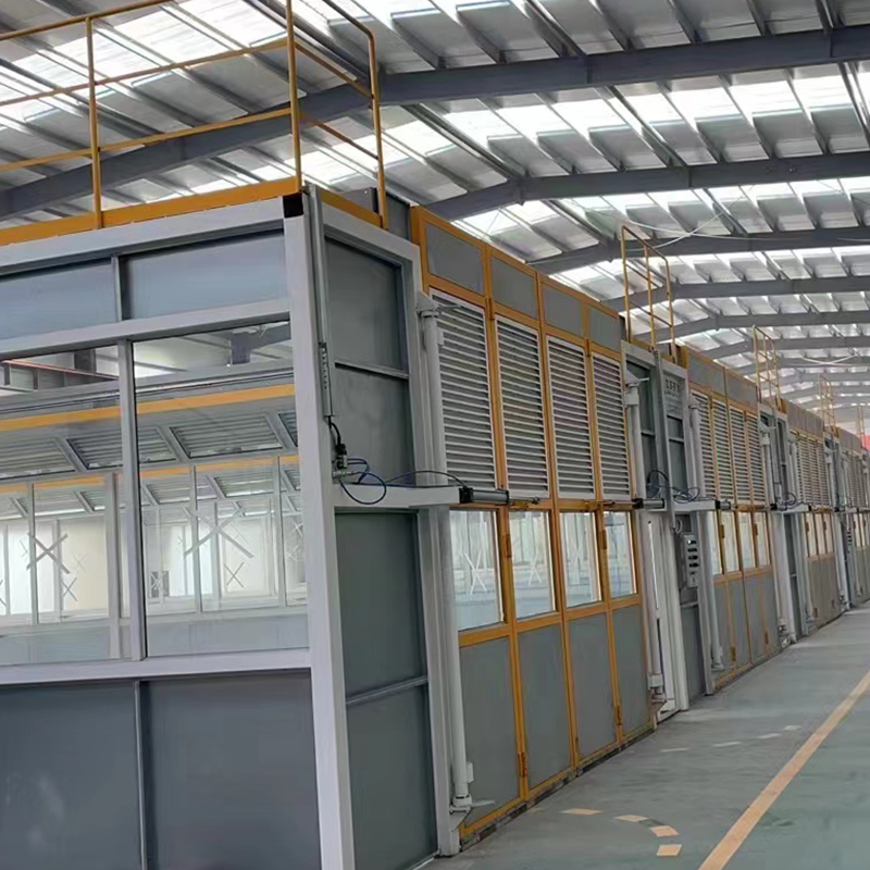 Buồng phun sơn và buồng chà nhám được thiết kế riêng Buồng phun sơn và buồng chà nhám được thiết kế riêng