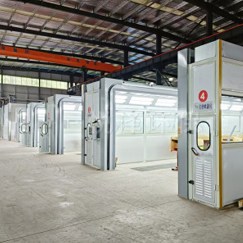 Buồng phun sơn và buồng chà nhám được thiết kế riêng Buồng phun sơn và buồng chà nhám được thiết kế riêng