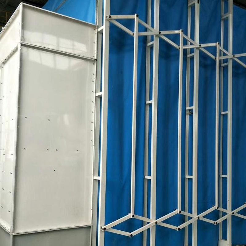Buồng phun và chà nhám di động có thể thu gọn Buồng phun và chà nhám di động có thể thu gọn