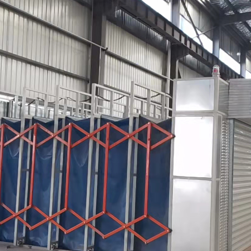 Buồng phun và chà nhám di động có thể thu gọn Buồng phun và chà nhám di động có thể thu gọn