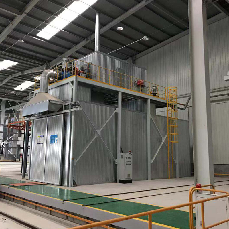 Phòng chà nhám và máy phun bi tự động Phòng chà nhám và máy phun bi tự động