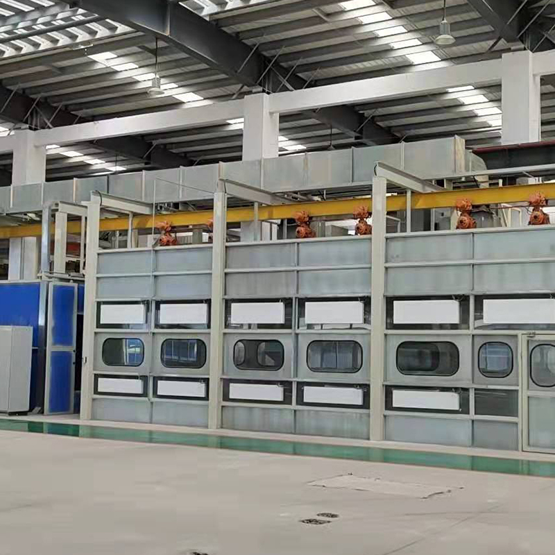 Dây chuyền phun phủ cho bánh xe ô tô Dây chuyền phun phủ cho bánh xe ô tô